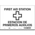 First Aid Station/Estacion De Primeros Auxilios Signs