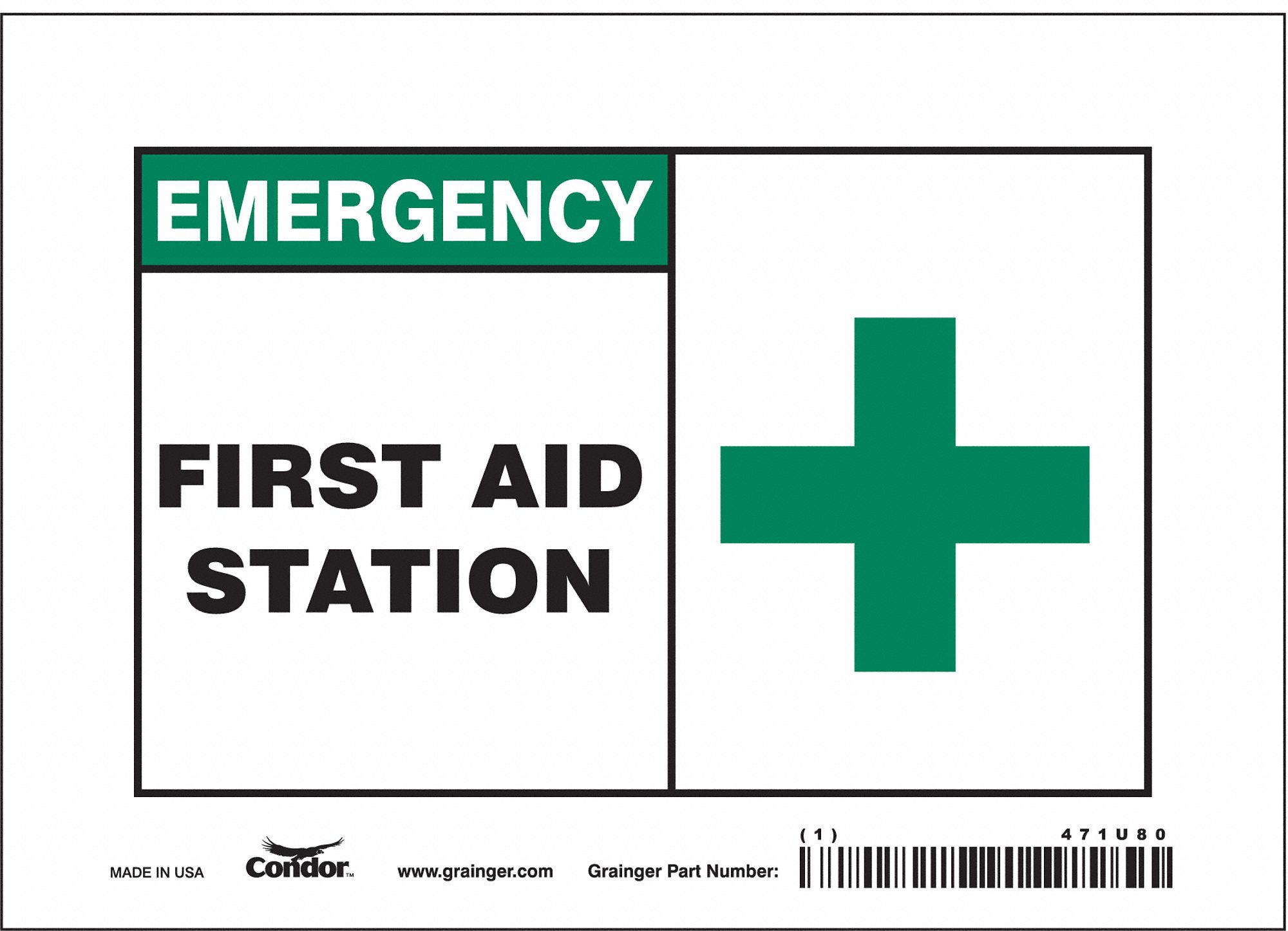 Safety Sign: Vinyl, Adhesive Sign Mounting, 5 in x 7 in Nominal Sign Size, Not Retroreflective