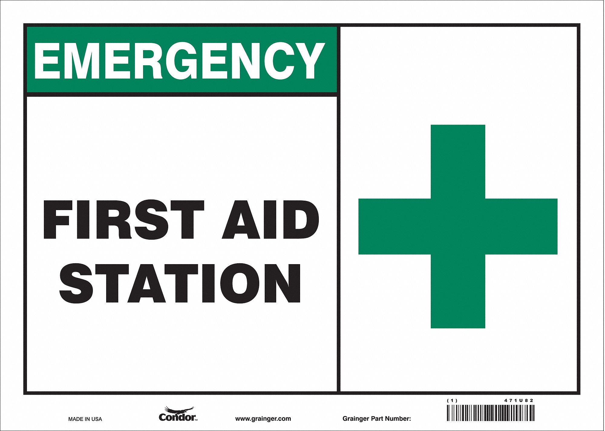 Safety Sign: Vinyl, Adhesive Sign Mounting, 10 in x 14 in Nominal Sign Size, Not Retroreflective