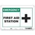 Emergency: First Aid Station Signs