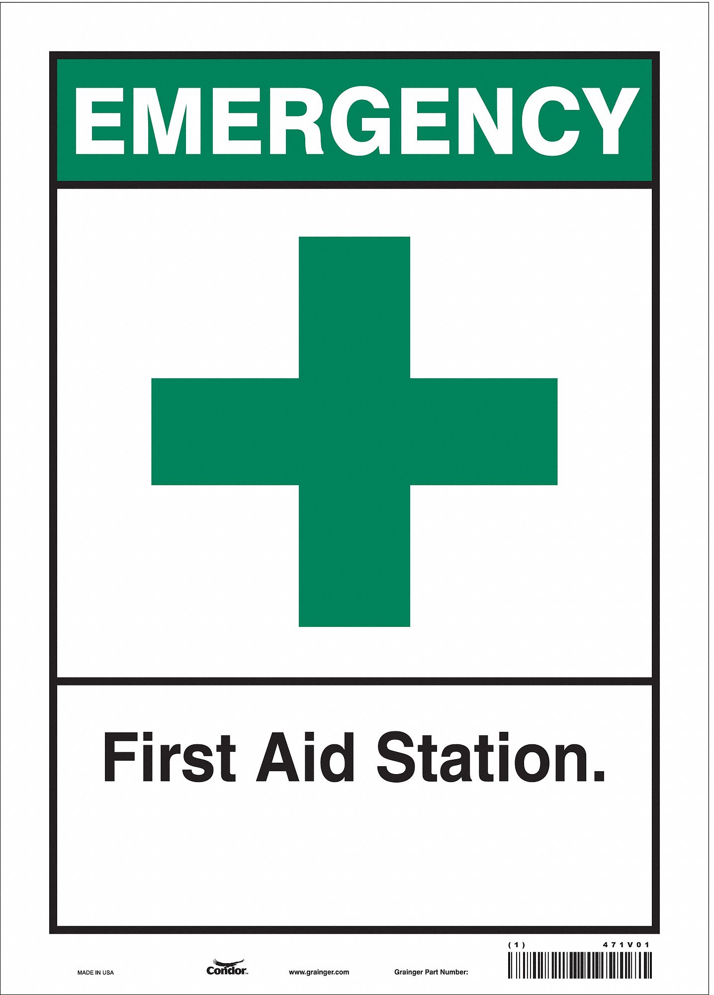 Safety Sign: Vinyl, Adhesive Sign Mounting, 14 in x 10 in Nominal Sign Size, Not Retroreflective