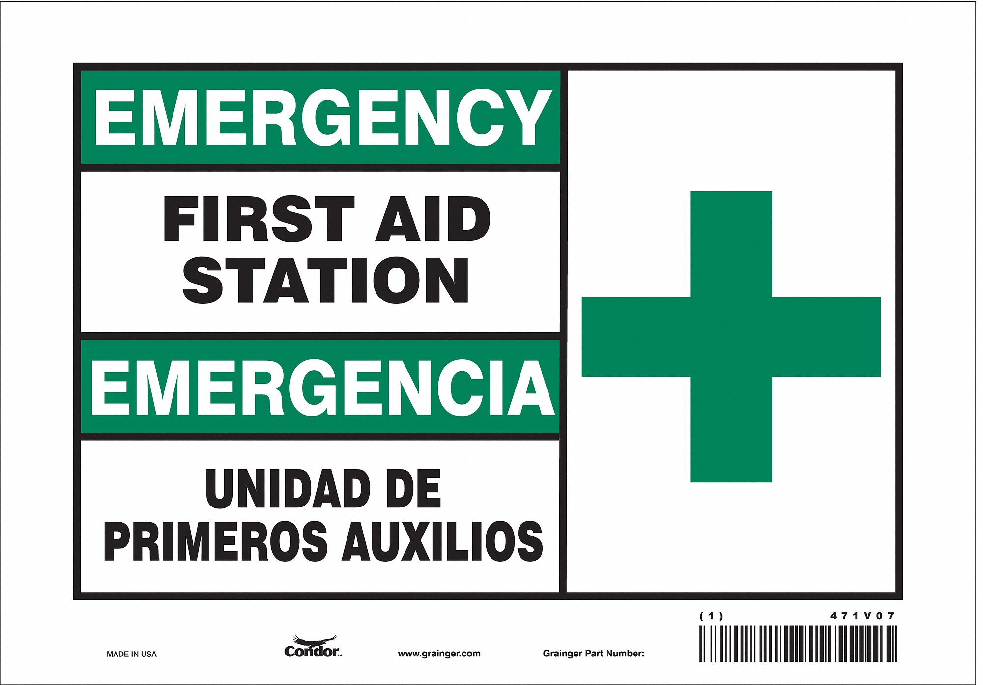 PANNEAU SECURITE,7PO X 10PO,VINYLE