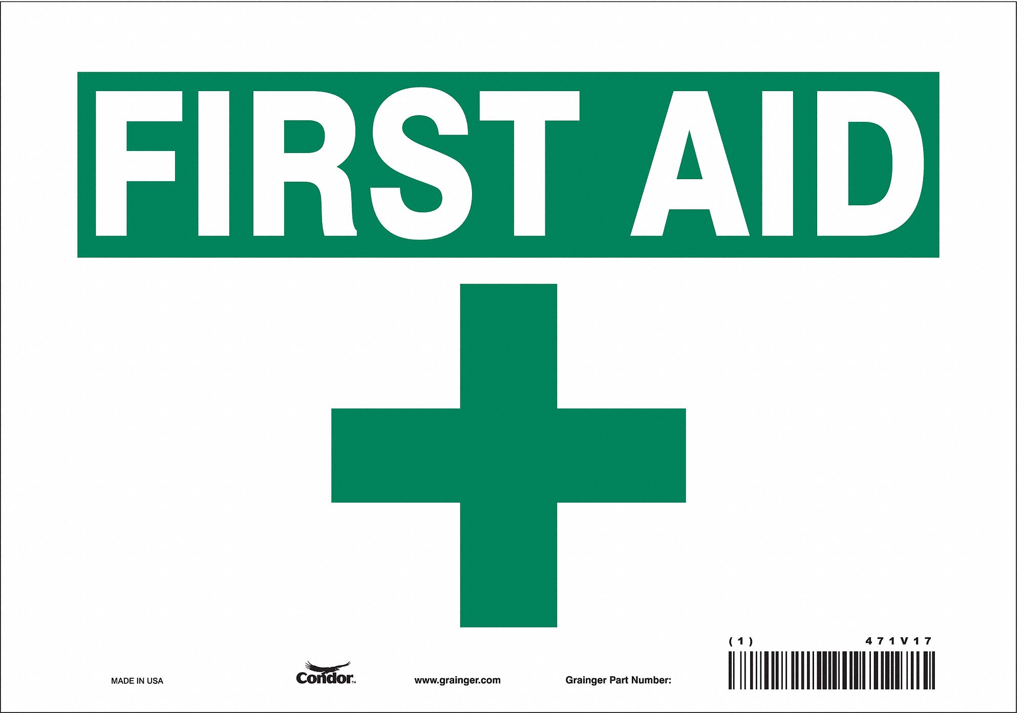 Safety Sign: Vinyl, Adhesive Sign Mounting, 7 in x 10 in Nominal Sign Size, Not Retroreflective