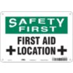 Safety First: First Aid Location Signs