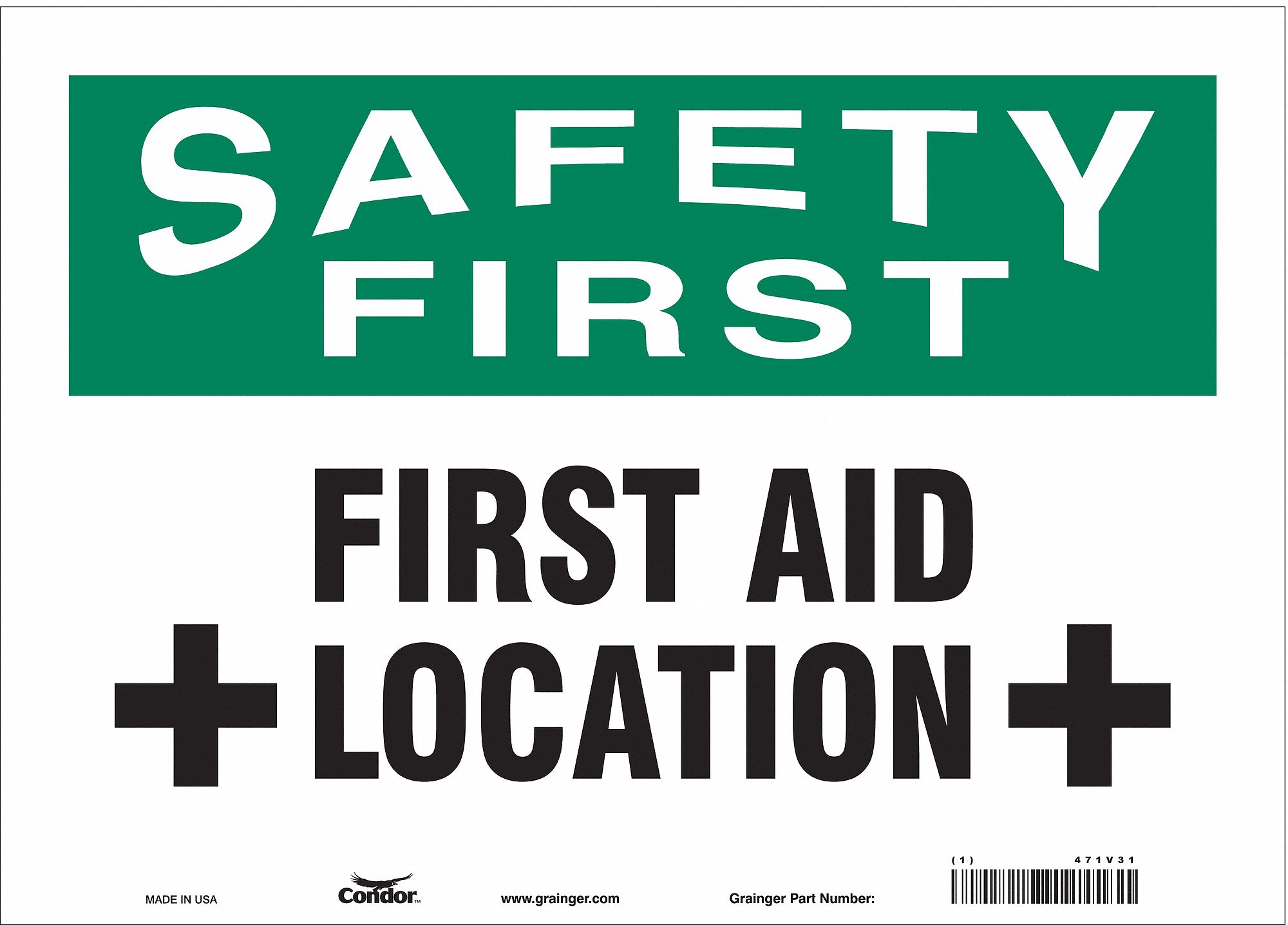 Safety Sign: Vinyl, Adhesive Sign Mounting, 10 in x 14 in Nominal Sign Size, Not Retroreflective