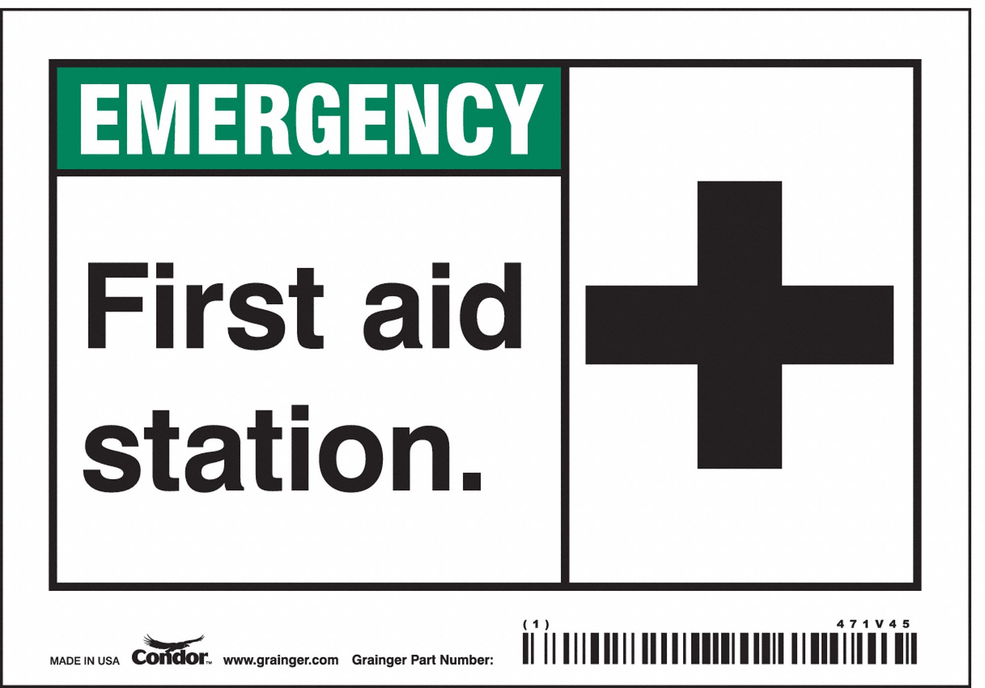 Safety Sign: Vinyl, Adhesive Sign Mounting, 3 1/2 in x 5 in Nominal Sign Size, Not Retroreflective