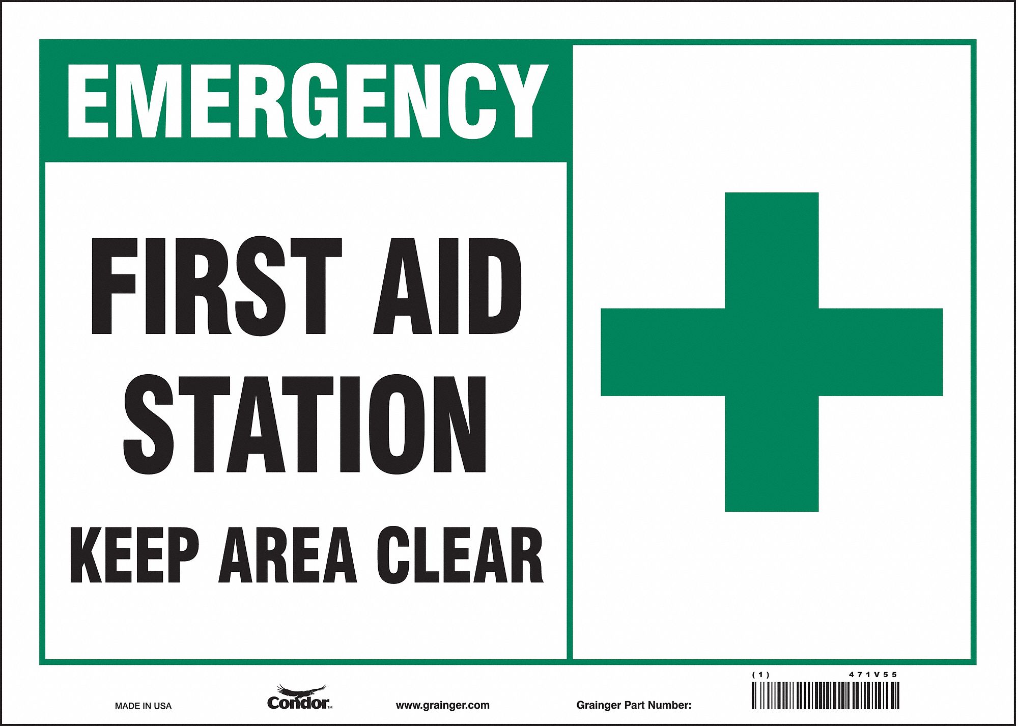 Safety Sign: Vinyl, Adhesive Sign Mounting, 10 in x 14 in Nominal Sign Size, Not Retroreflective