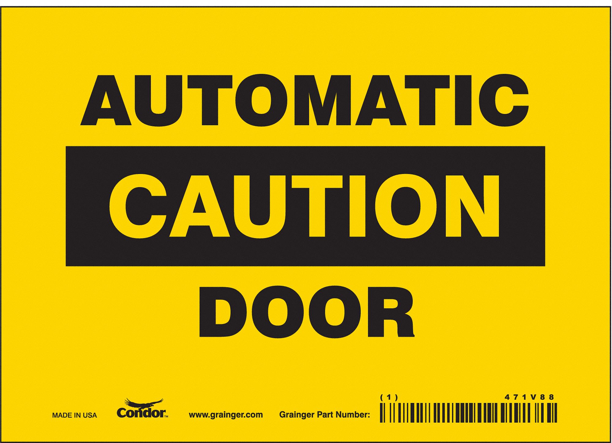 PANN SECURITE,LA 7PO X H 5PO,EP 0.004PO