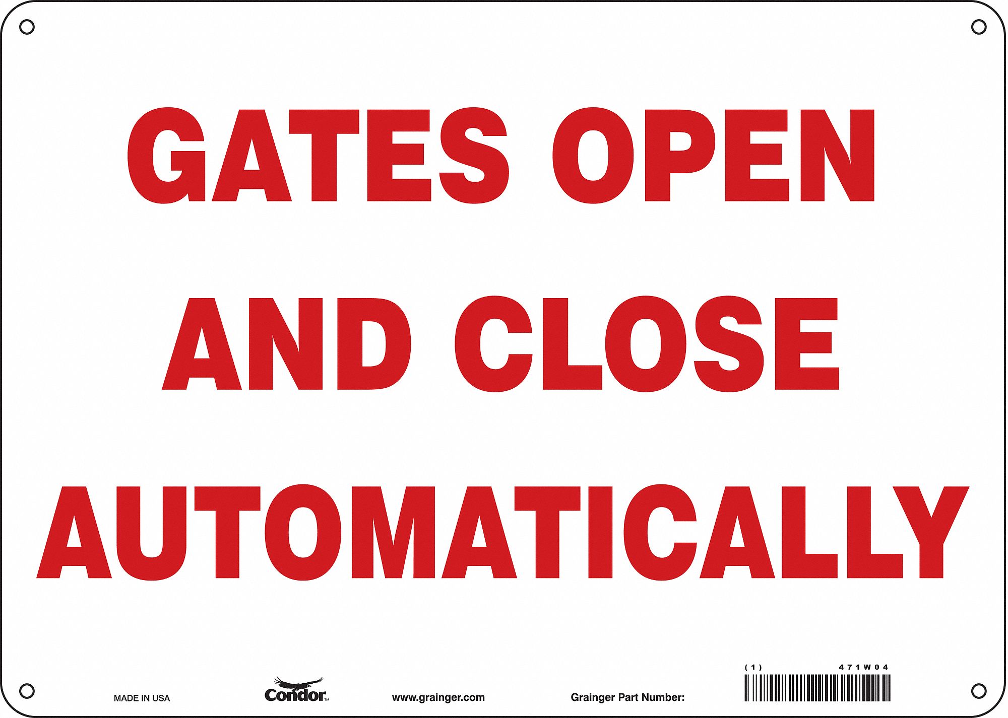Safety Sign: Vinyl, Adhesive Sign Mounting, 10 in x 14 in Nominal Sign Size, Not Retroreflective