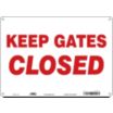 Keep Gates Closed Signs