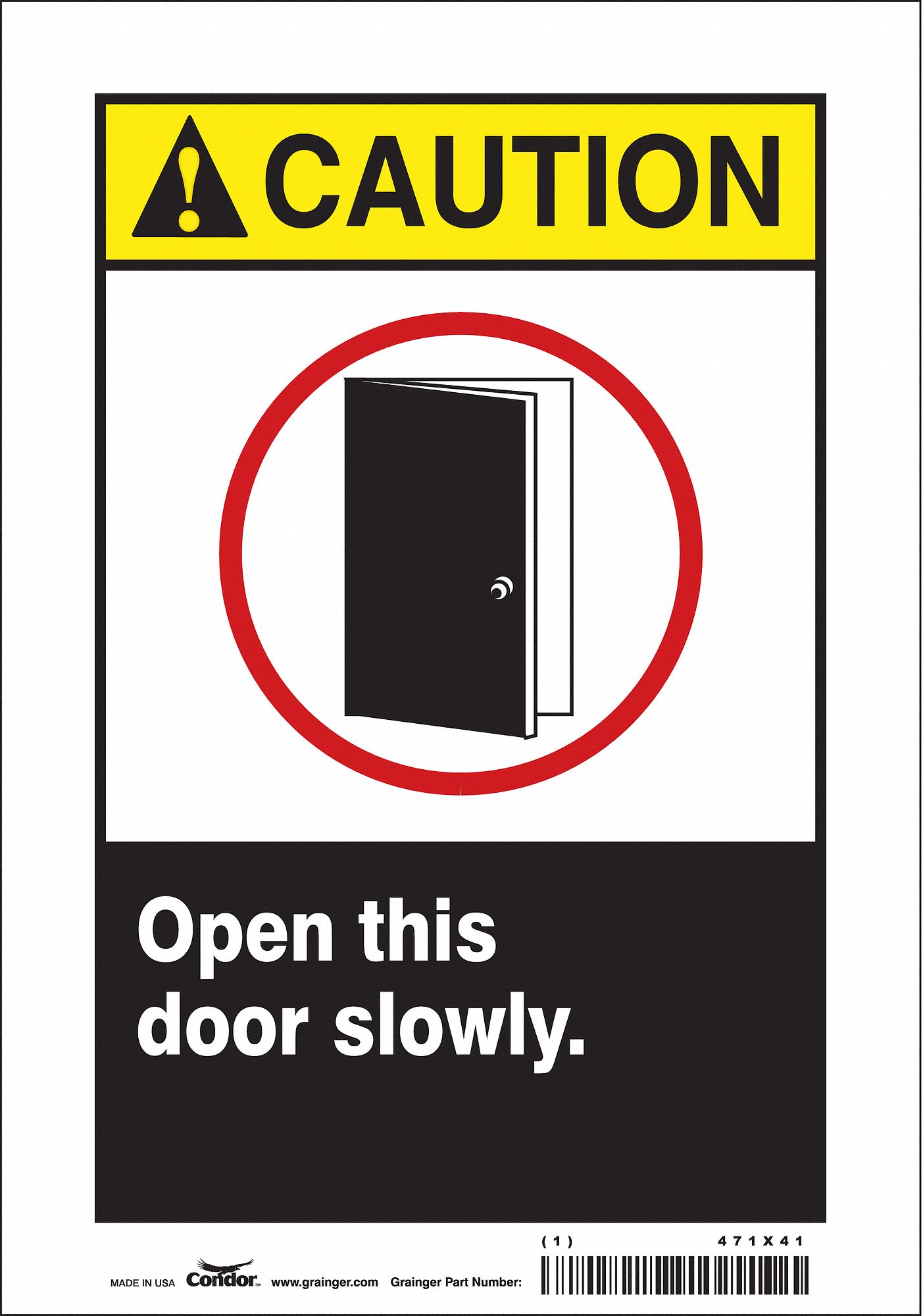 PANNEAU SECURITE,10PO X 7PO,VINYLE