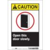 Caution: Open This Door Slowly. Signs