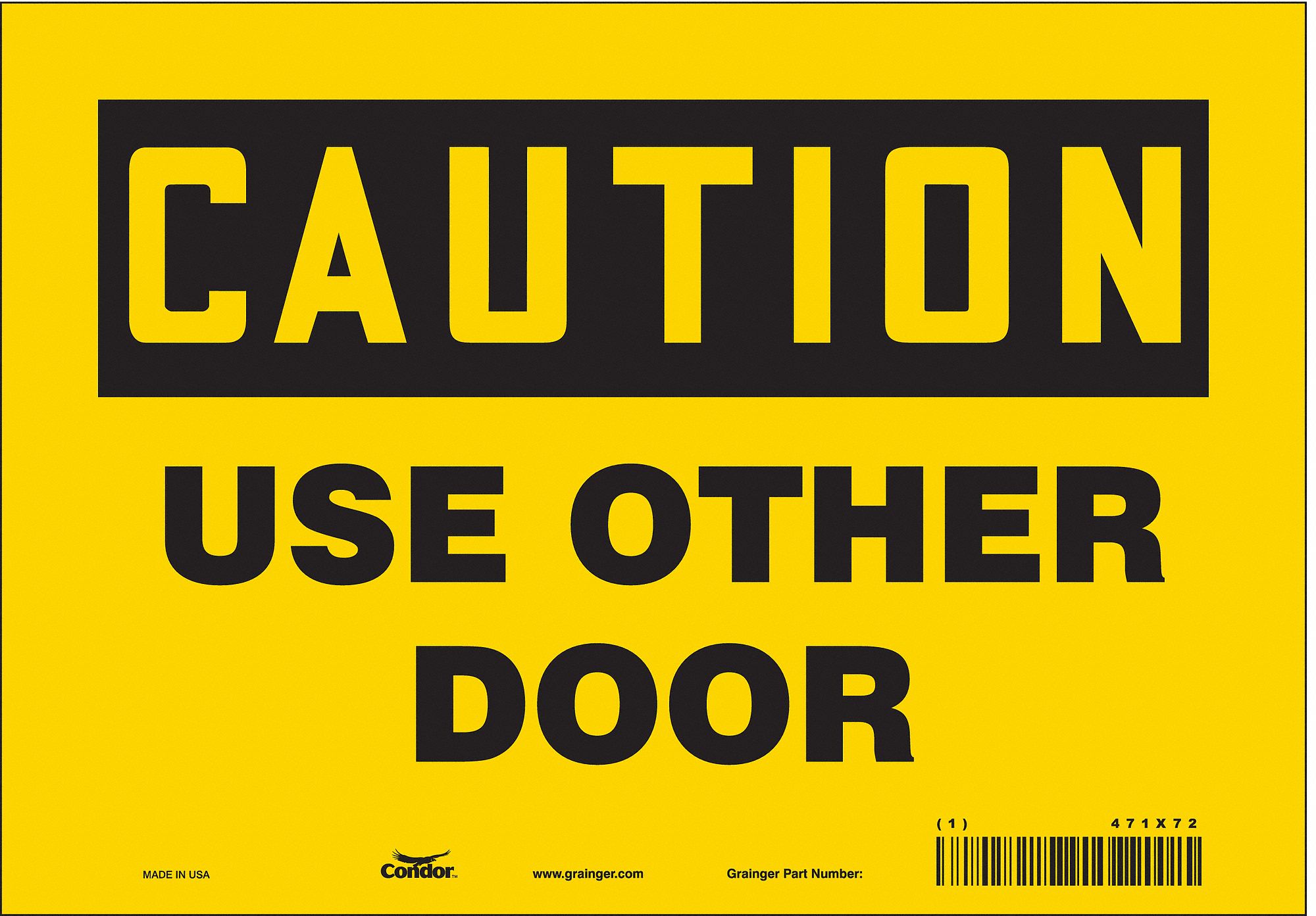 Safety Sign, 7 in x 10 in, Vinyl