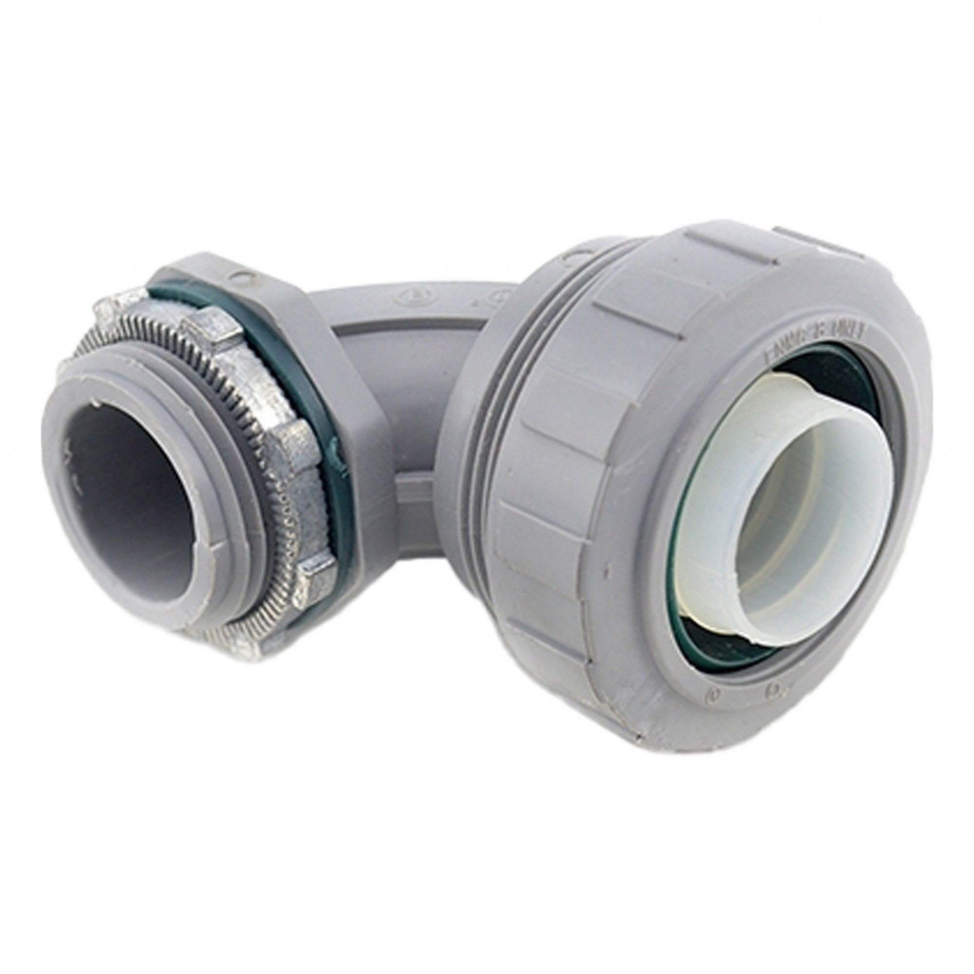 Conduit Fitting: Plastic, 1 in Trade Size, 90°, Non-Insulated