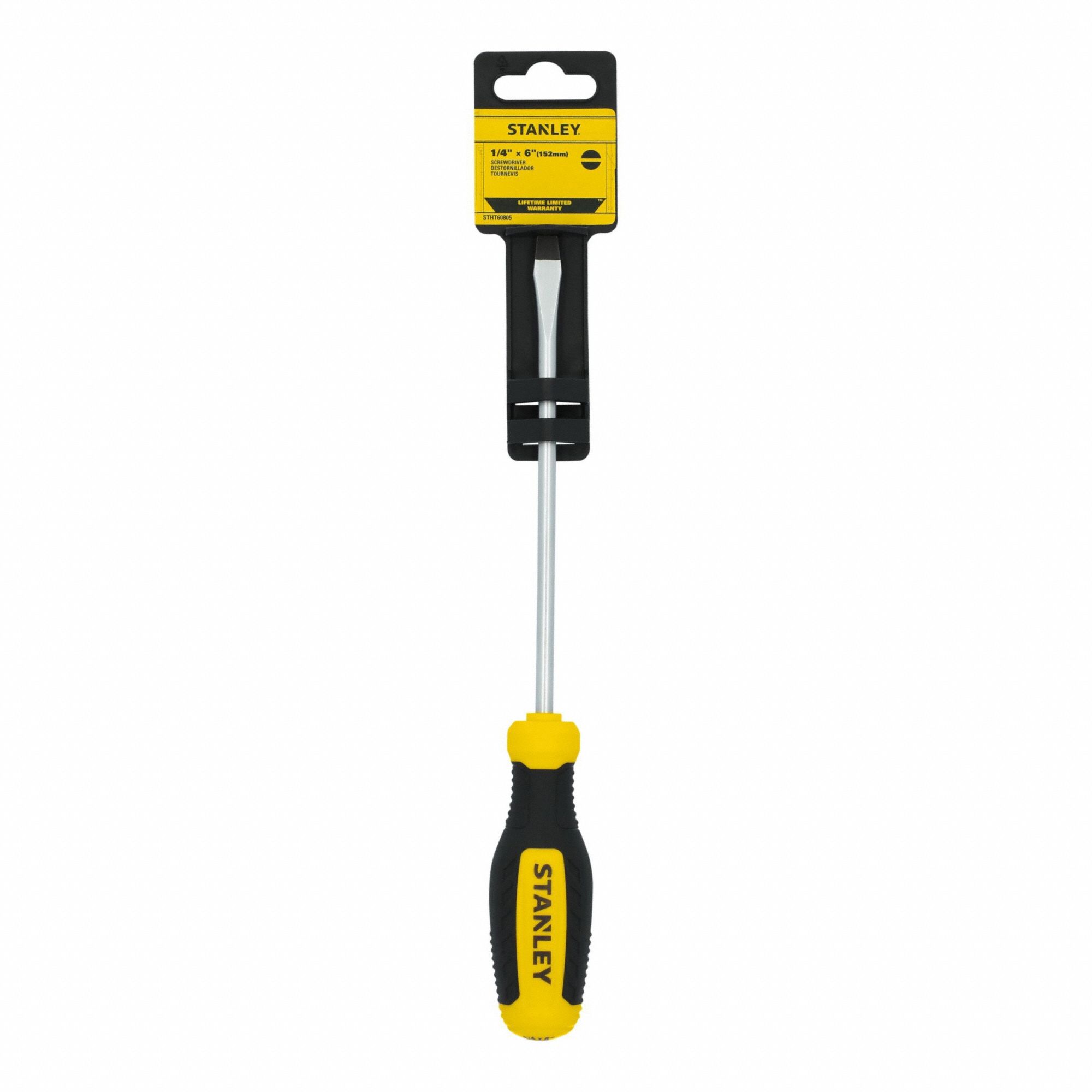 Screwdriver, Slotted, 1/4in,