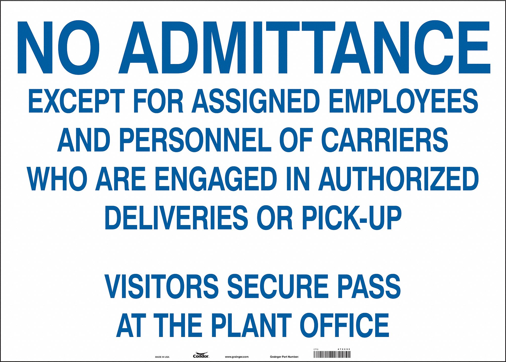 Safety Sign, 20 in x 28 in, Vinyl