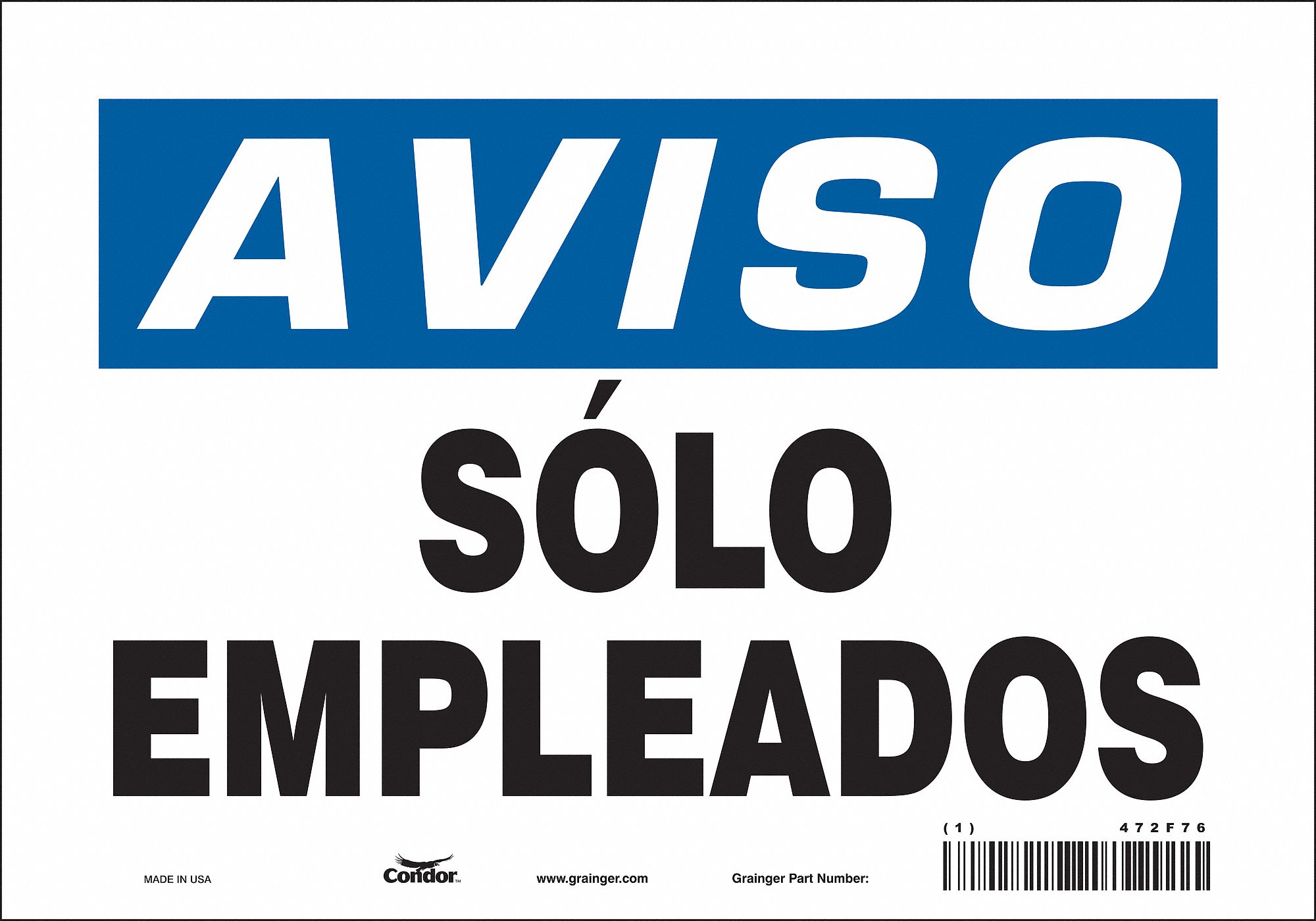 Safety Sign, 7 in x 10 in, Vinyl
