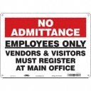 Employees Only Signs Grainger Industrial Supply