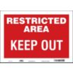 Restricted Area Keep Out Signs
