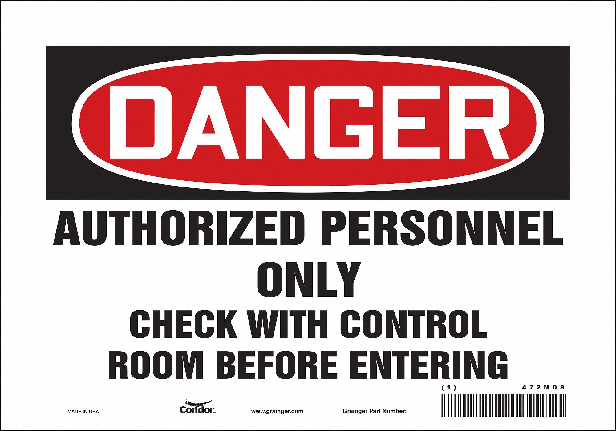 Safety Sign: Vinyl, Adhesive Sign Mounting, 7 in x 10 in Nominal Sign Size, Not Retroreflective