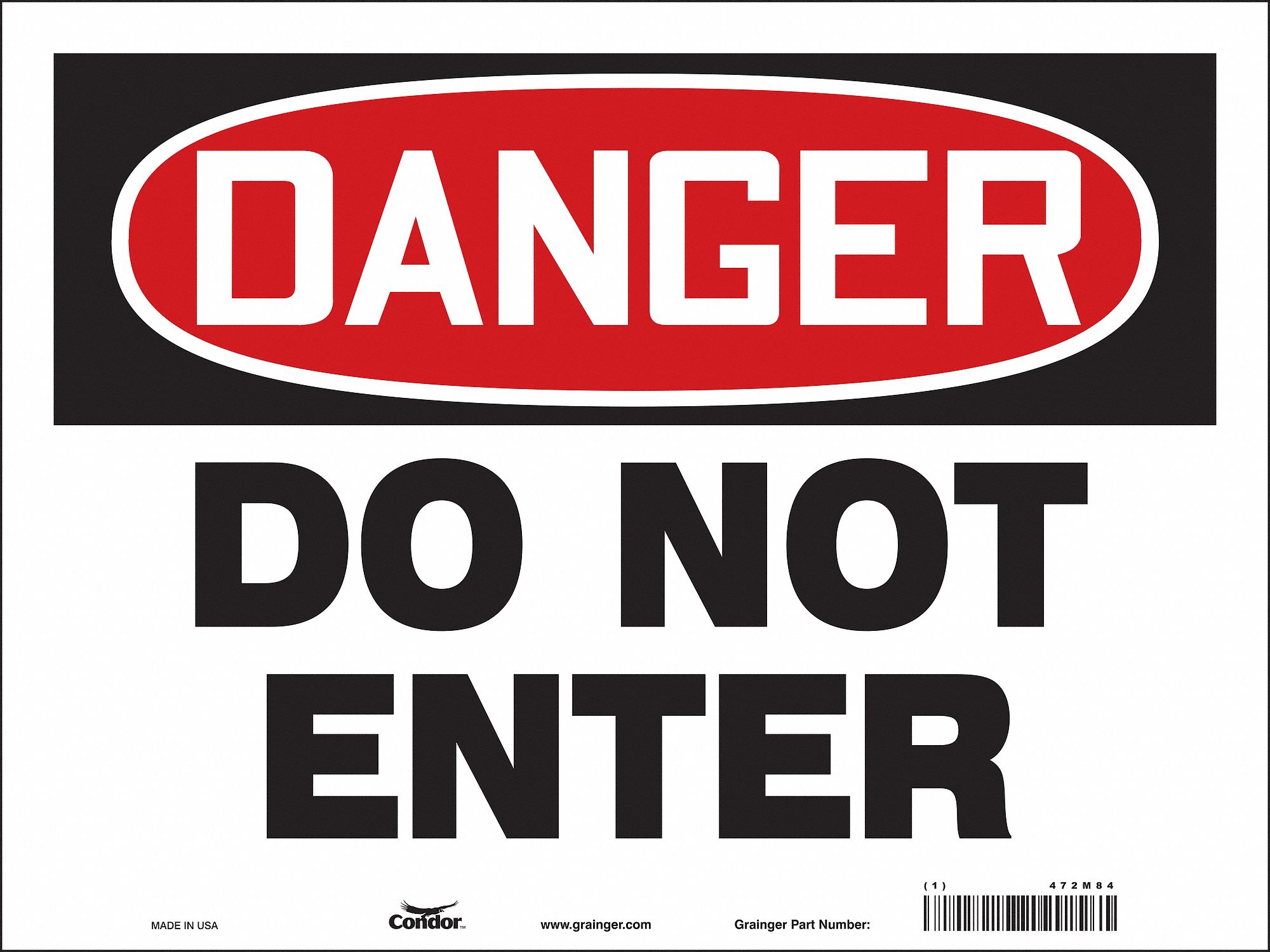 Safety Sign, 18 in x 24 in, Vinyl
