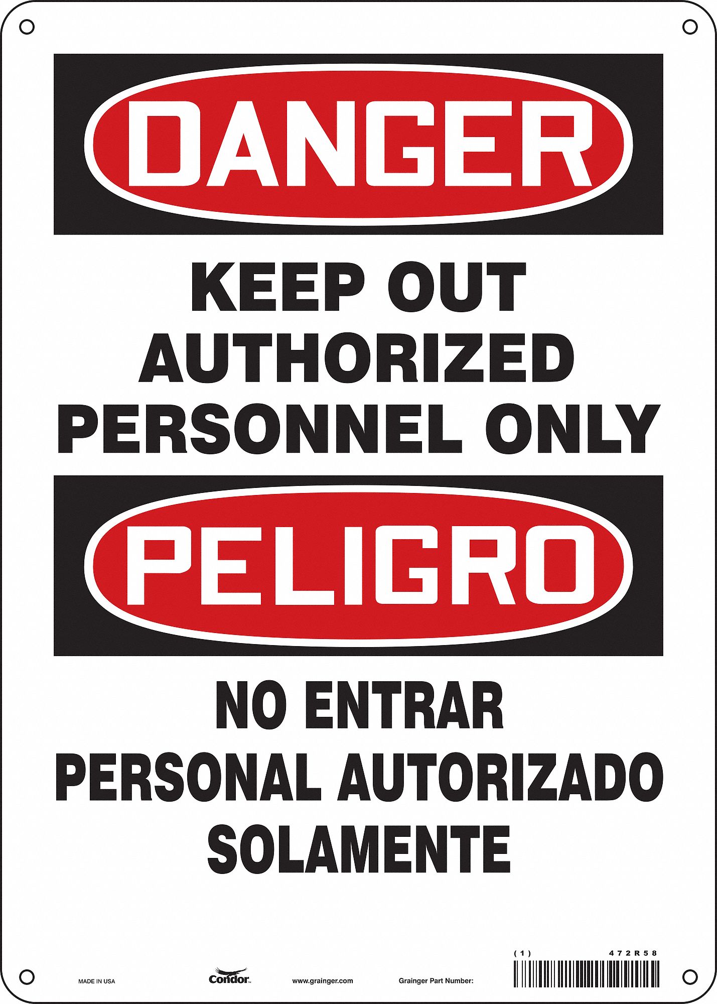 Safety Sign: Vinyl, Adhesive Sign Mounting, 14 in x 10 in Nominal Sign Size, Not Retroreflective