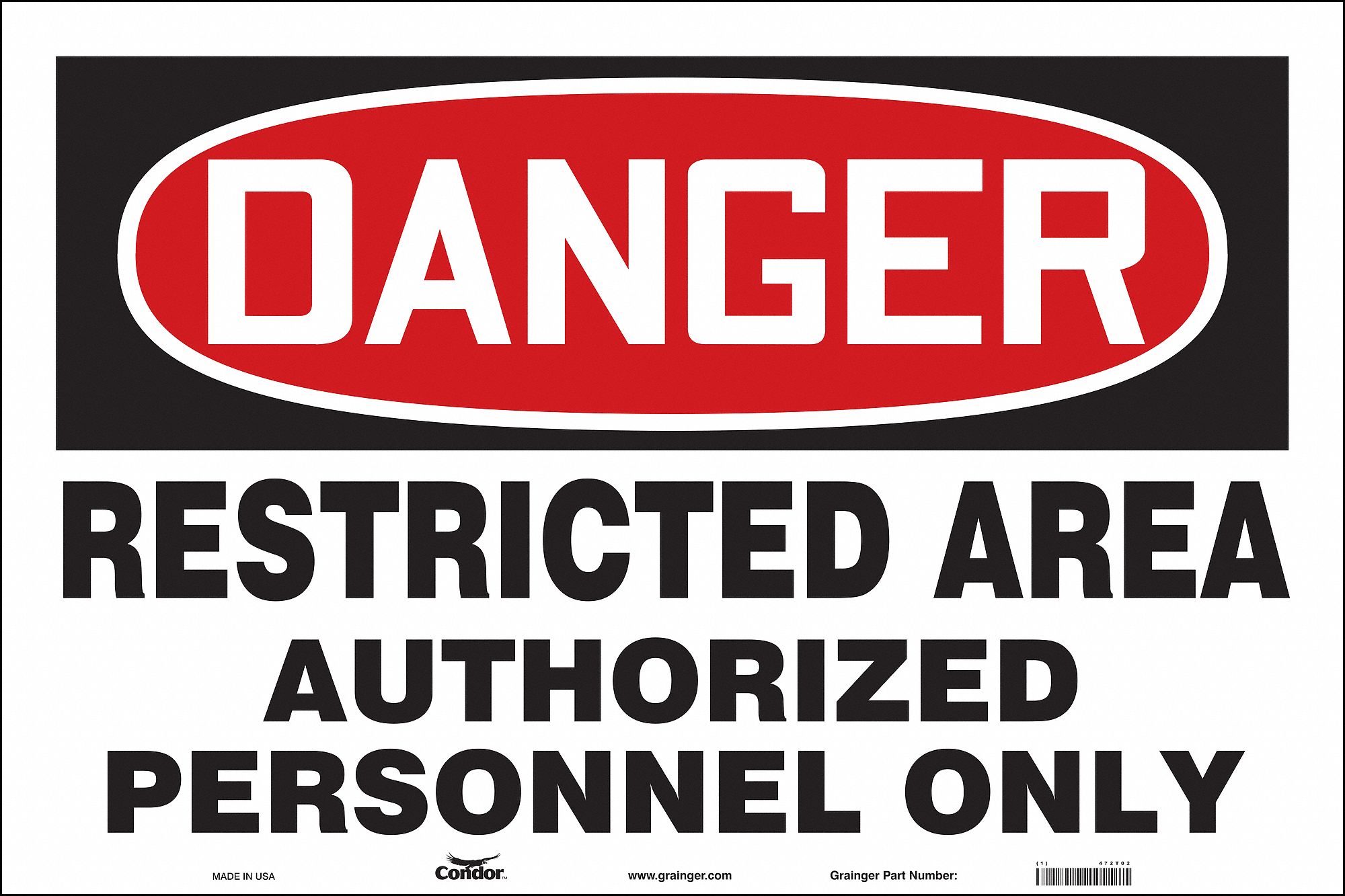 Safety Sign, 24 in x 36 in, Vinyl