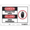 Danger/Peligro: Restricted Area/Area Prohibida Signs