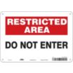 Restricted Area: Do Not Enter Signs