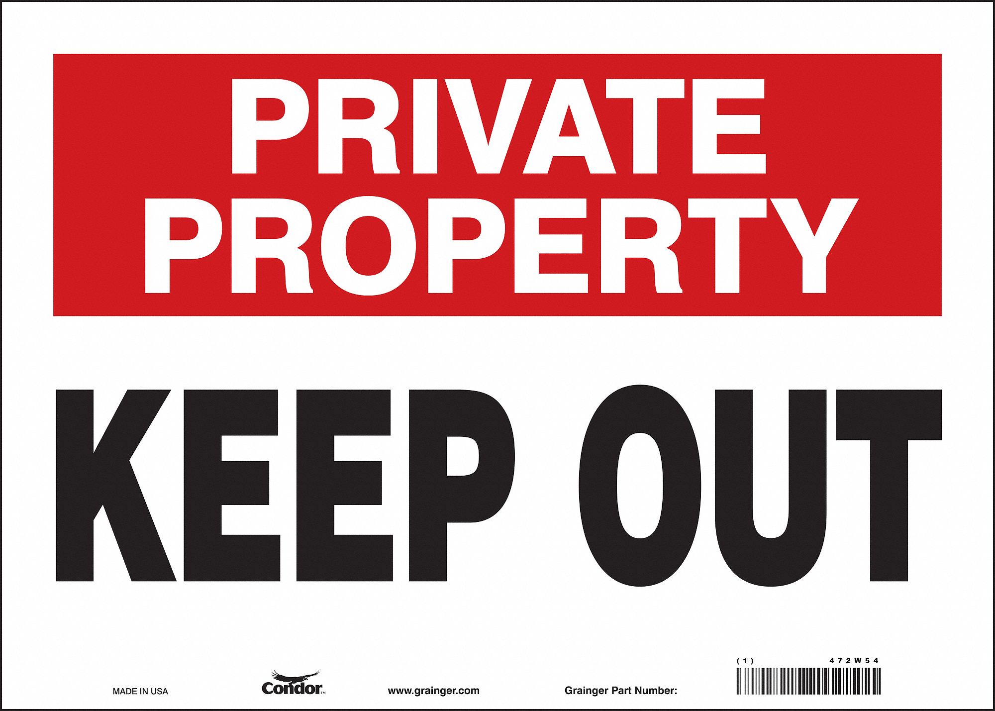 Safety Sign: Vinyl, Adhesive Sign Mounting, 10 in x 14 in Nominal Sign Size, Not Retroreflective