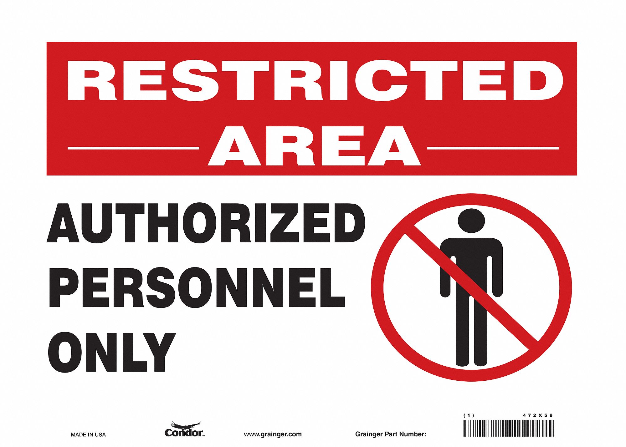 Safety Sign: Vinyl, Adhesive Sign Mounting, 10 in x 14 in Nominal Sign Size, Not Retroreflective