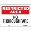 Restricted Area: No Thoroughfare Signs