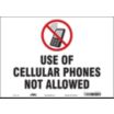 Use Of Cellular Phones Not Allowed Signs