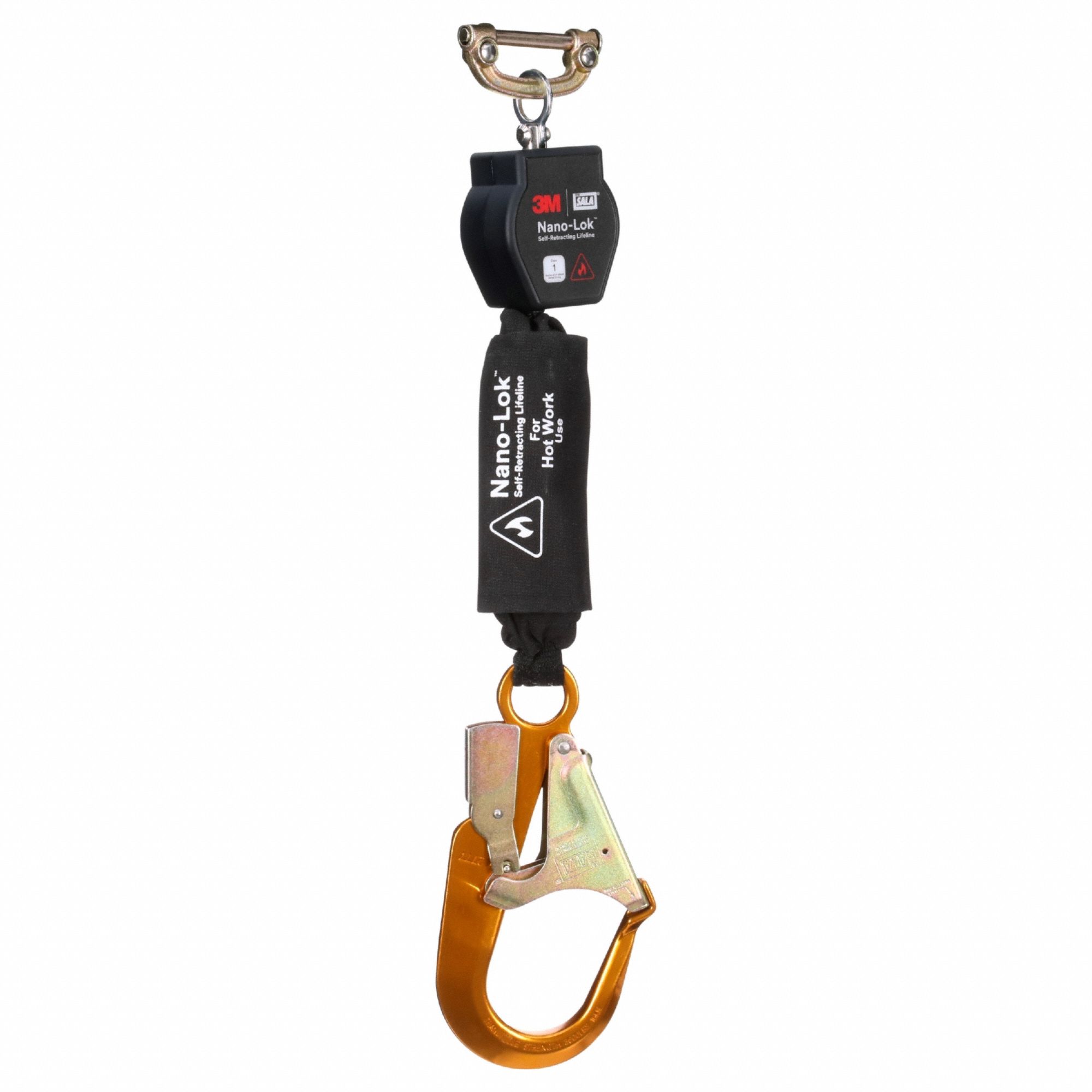 Self-Retracting Lifeline: Steel Quick-Connect Anchor, Harness Aluminum Rebar Hook