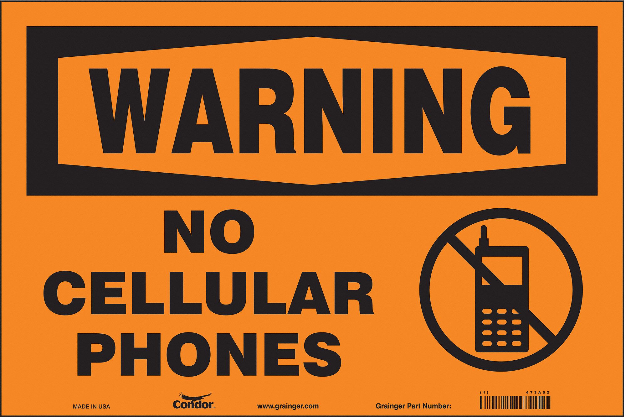 Safety Sign, 12 in x 18 in, Vinyl