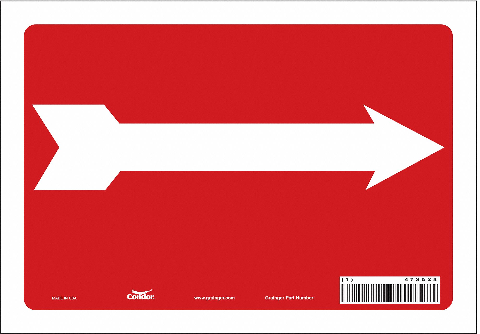 Safety Sign: Vinyl, Adhesive Sign Mounting, 7 in x 10 in Nominal Sign Size, Not Retroreflective