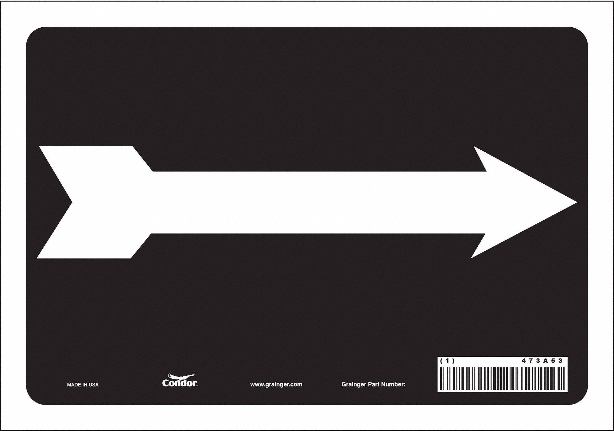 Safety Sign: Vinyl, Adhesive Sign Mounting, 7 in x 10 in Nominal Sign Size, Not Retroreflective