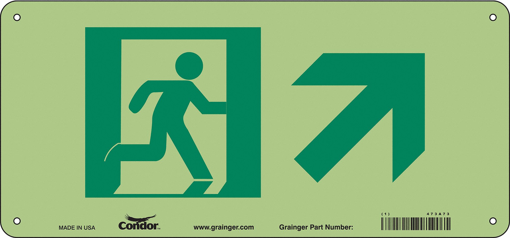 Safety Sign, 7 in x 15 in, Polyethylene