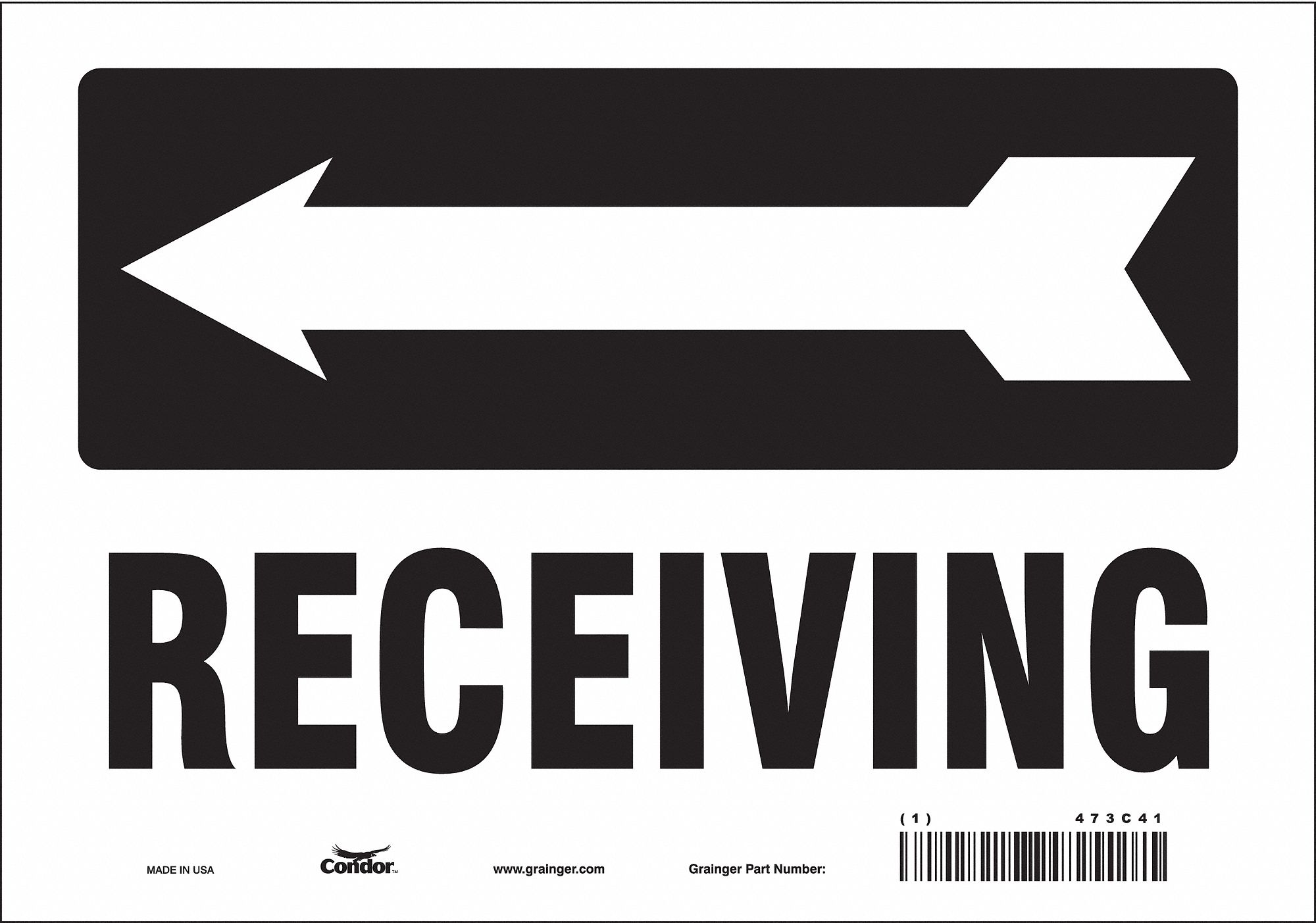 Safety Sign: Vinyl, Adhesive Sign Mounting, 7 in x 10 in Nominal Sign Size, Not Retroreflective