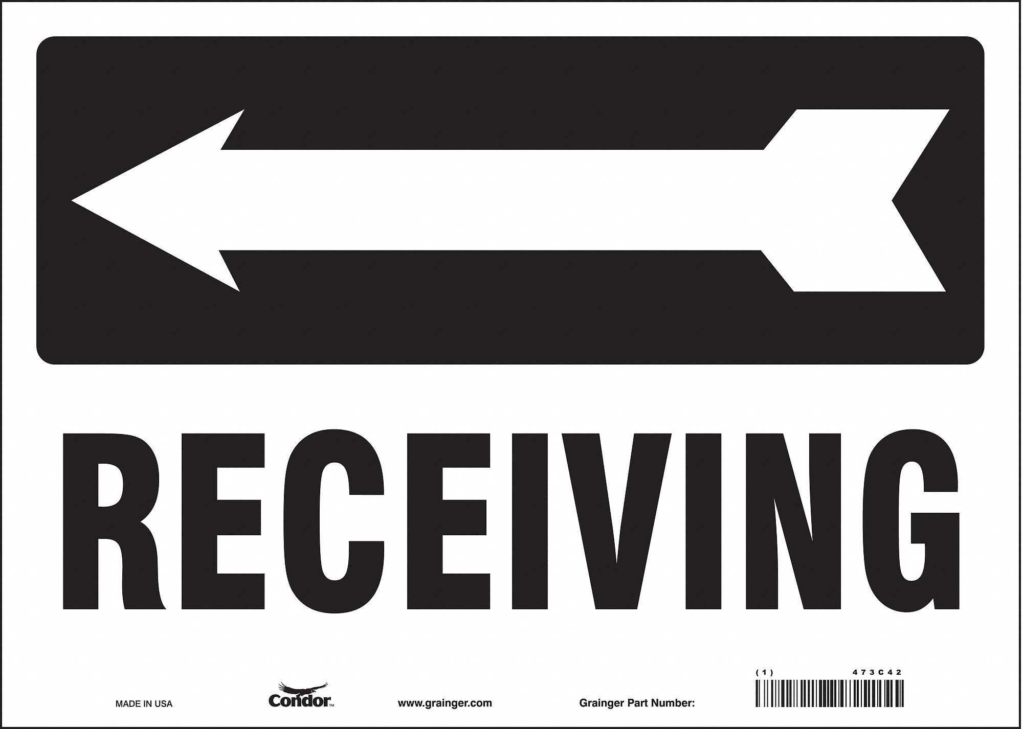 Safety Sign: Vinyl, Adhesive Sign Mounting, 10 in x 14 in Nominal Sign Size, Not Retroreflective