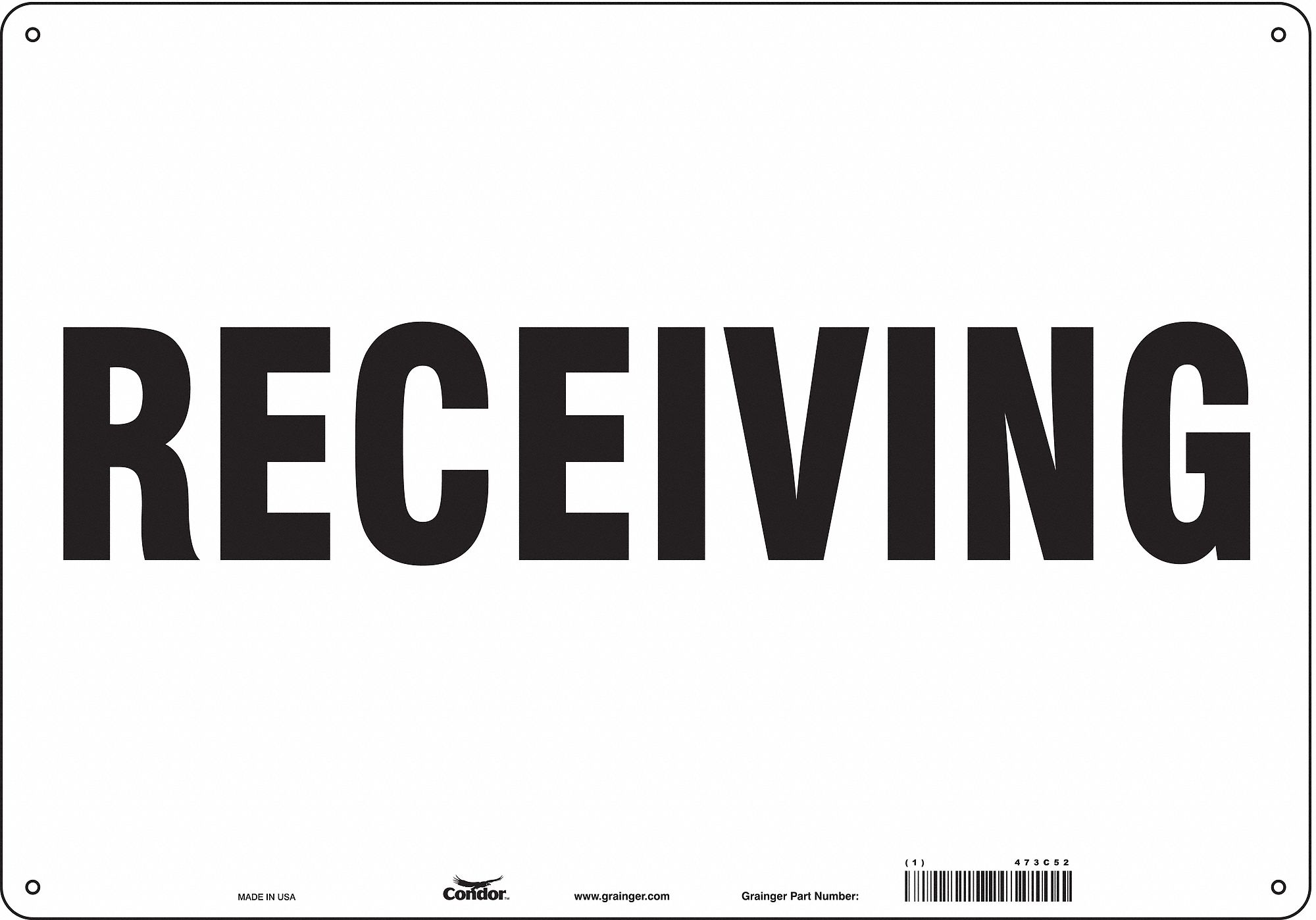 Safety Sign, 14 in x 20 in, Polyethylene