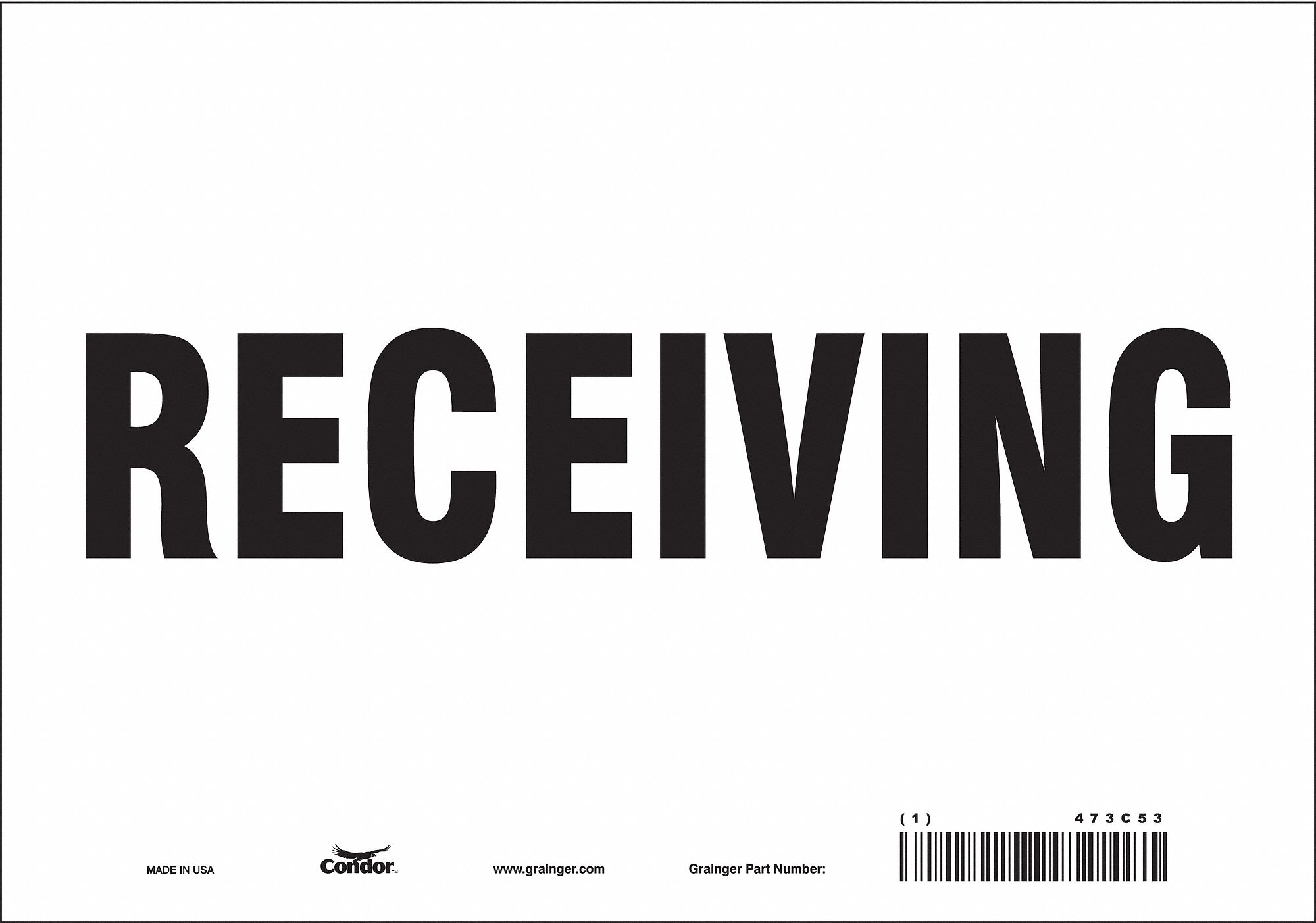 Safety Sign: Vinyl, Adhesive Sign Mounting, 7 in x 10 in Nominal Sign Size, Not Retroreflective