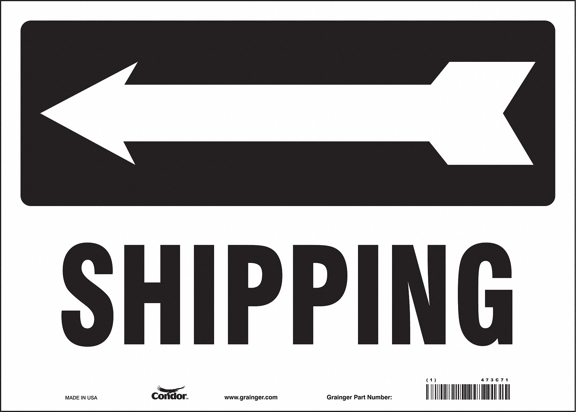 Safety Sign: Vinyl, Adhesive Sign Mounting, 10 in x 14 in Nominal Sign Size, Not Retroreflective