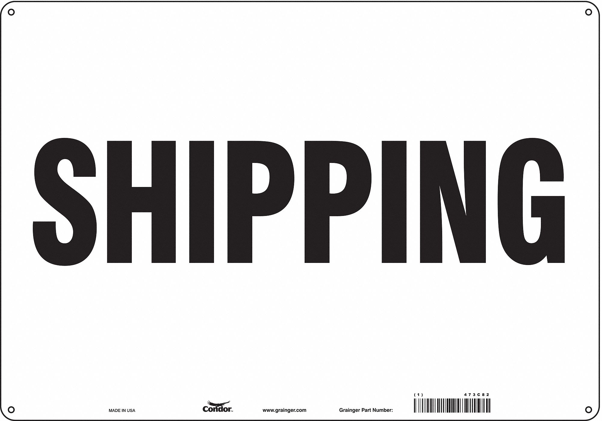 Safety Sign, 14 in x 20 in, Polyethylene