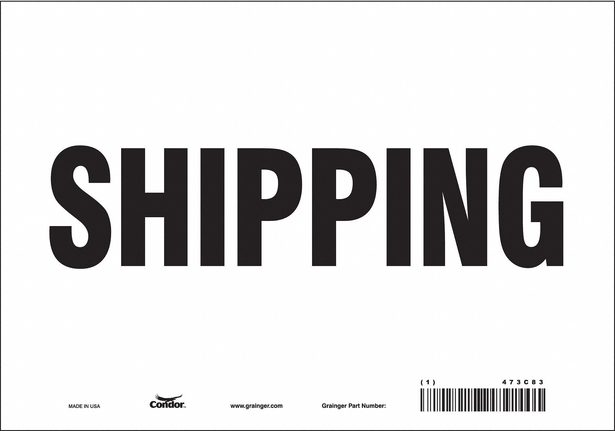 Safety Sign: Vinyl, Adhesive Sign Mounting, 7 in x 10 in Nominal Sign Size, Not Retroreflective