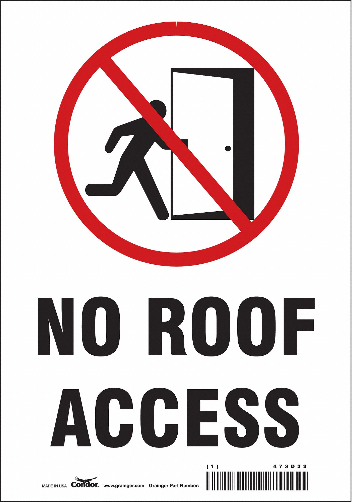 Safety Sign: Vinyl, Adhesive Sign Mounting, 10 in x 7 in Nominal Sign Size, Not Retroreflective
