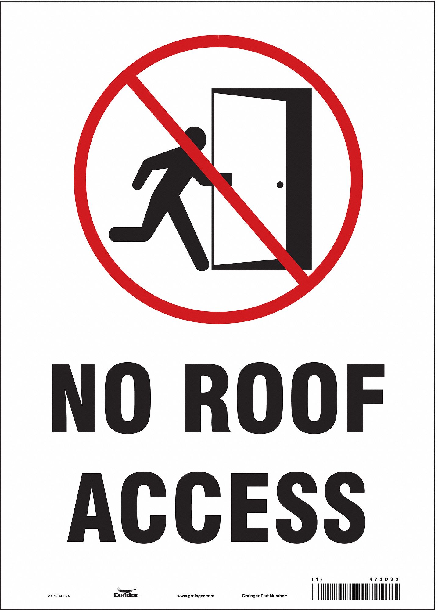 Safety Sign: Vinyl, Adhesive Sign Mounting, 14 in x 10 in Nominal Sign Size, Not Retroreflective