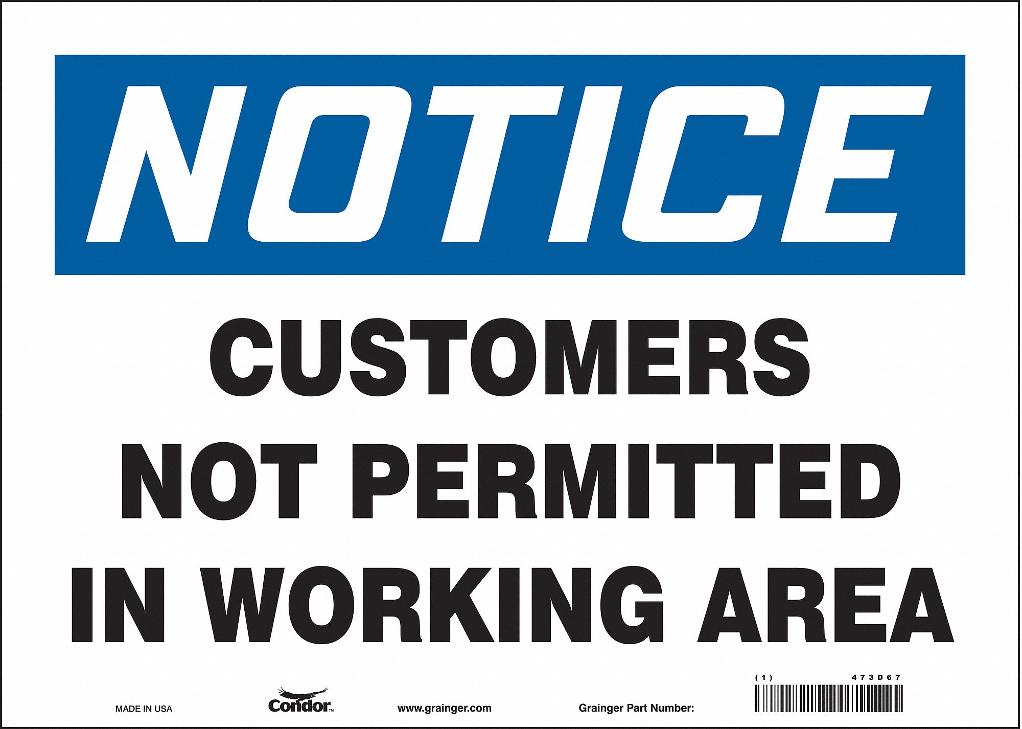 Safety Sign: Vinyl, Adhesive Sign Mounting, 10 in x 14 in Nominal Sign Size, Not Retroreflective