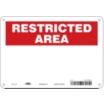 Restricted Area: Blank Signs