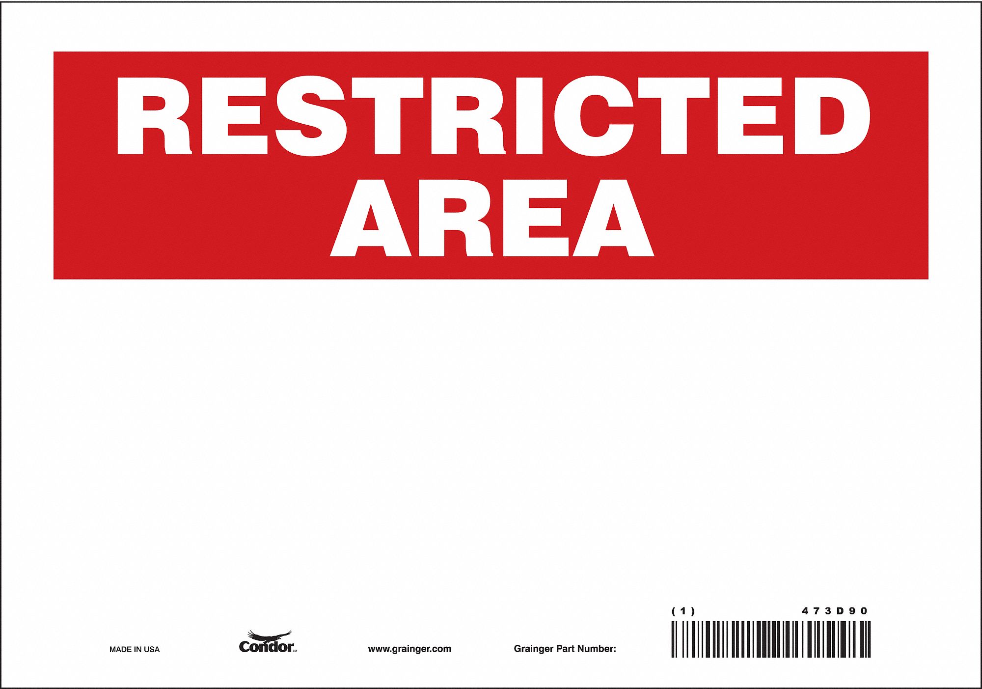Safety Sign: Vinyl, Adhesive Sign Mounting, 7 in x 10 in Nominal Sign Size, Not Retroreflective